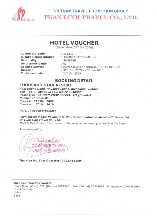 voucher örnek
