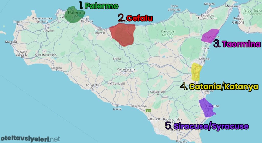 sicilya'da nerede kalınır