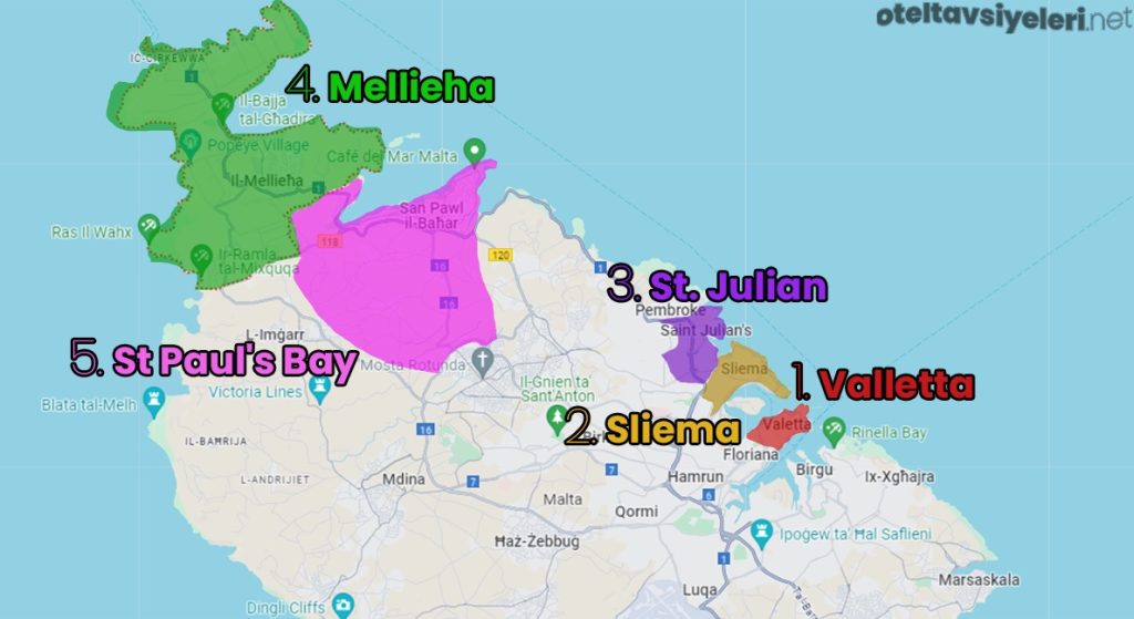 Malta'da nerede kalınır
