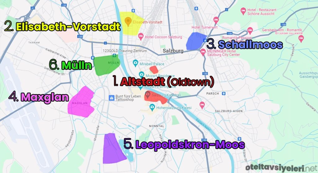 Salzburg'da nerede kalınır