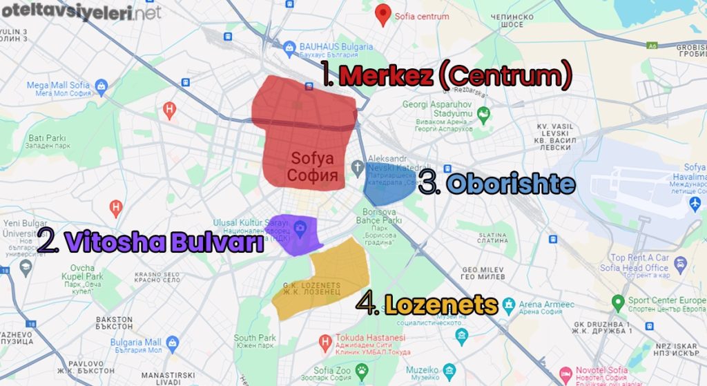 Sofya'da nerede kalınır