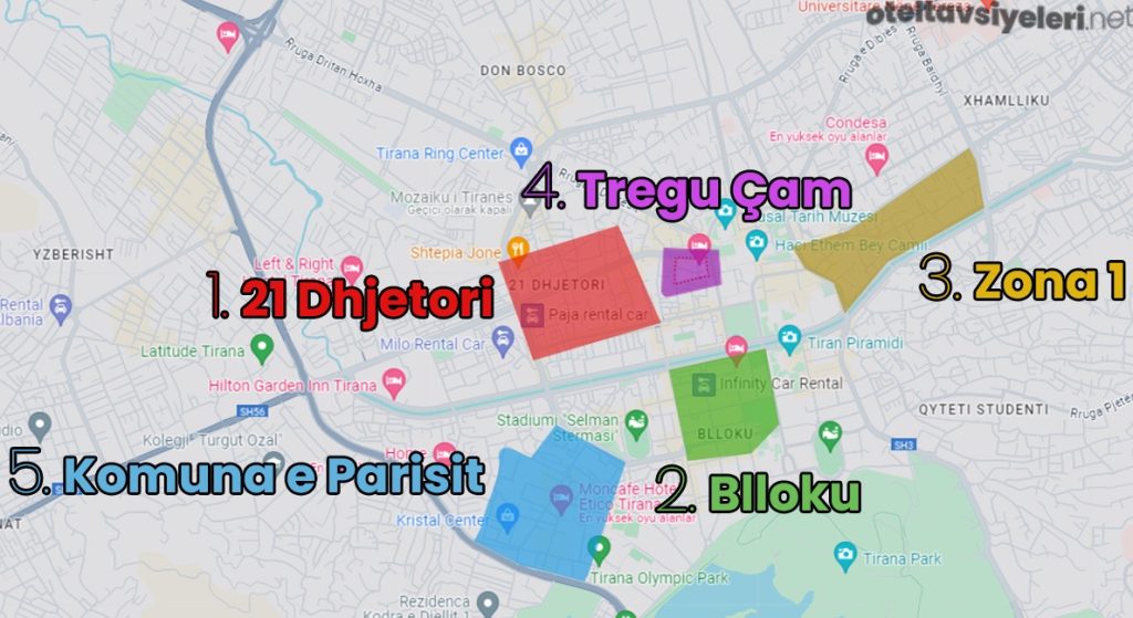 Tiran'da nerede kalınır