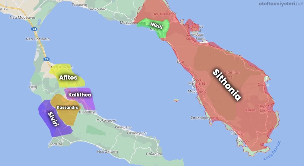 Halkidiki'de nerede kalınır