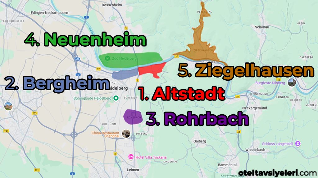 Heidelberg'de Nerede Kalınır