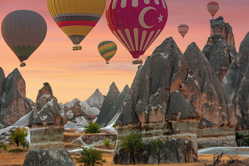 Kapadokya balon kalkış izleme