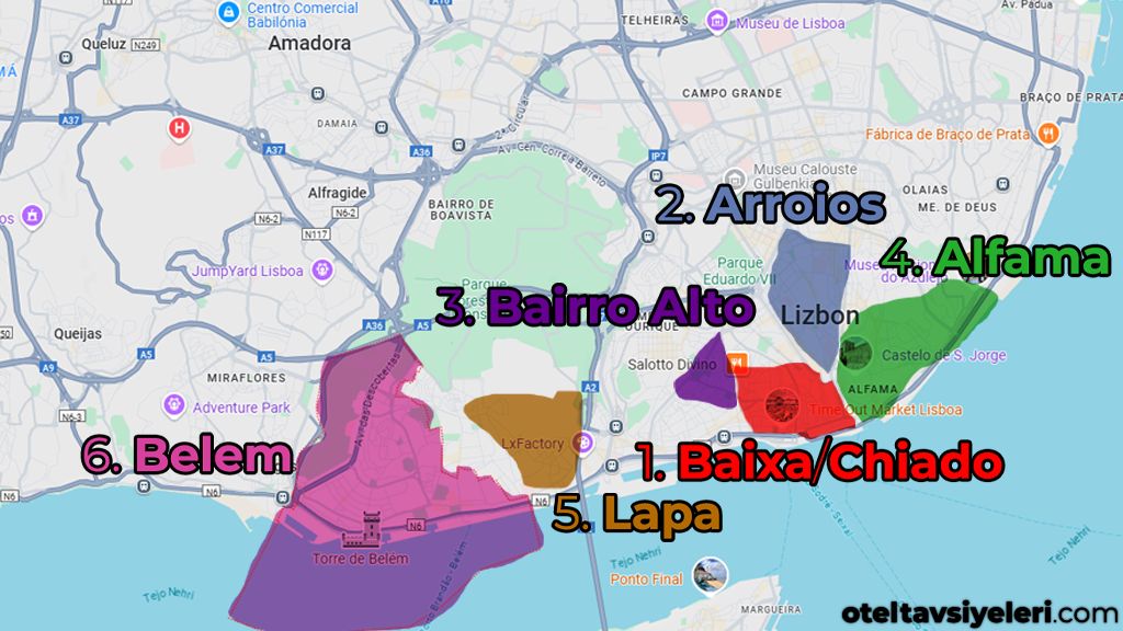 Lizbon'da Nerede Kalınır