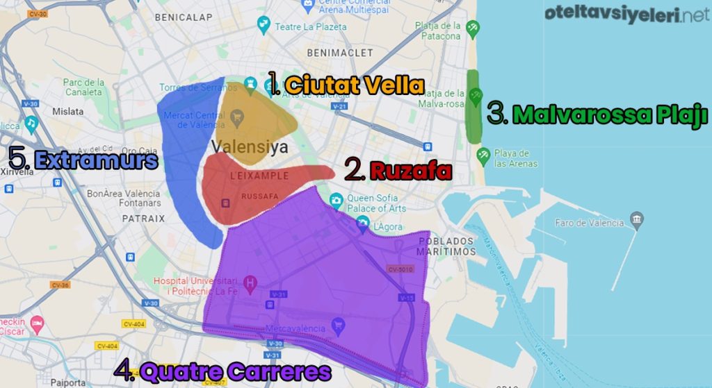 Valencia'da nerede kalınır