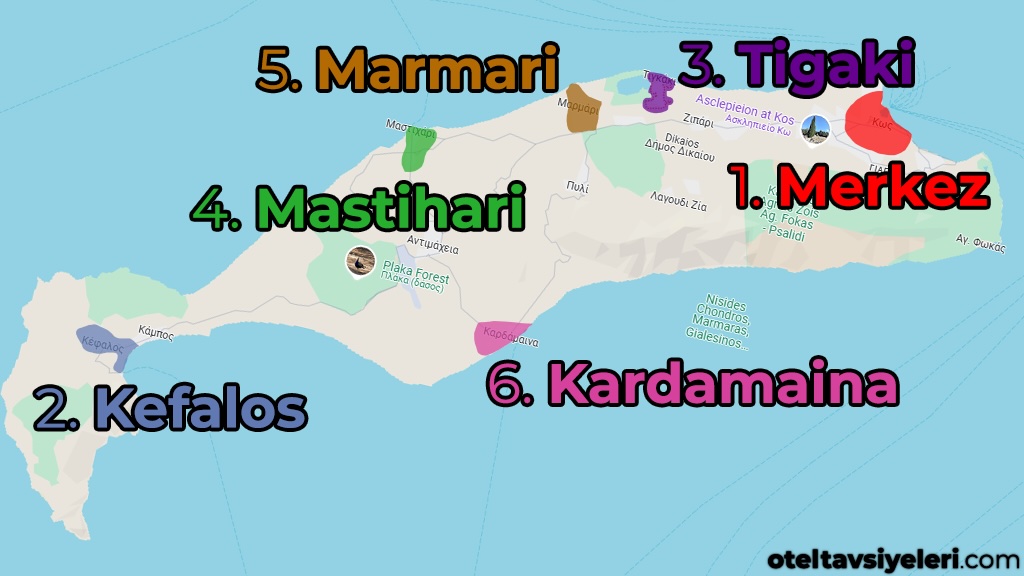 Kos'ta nerede kalınır