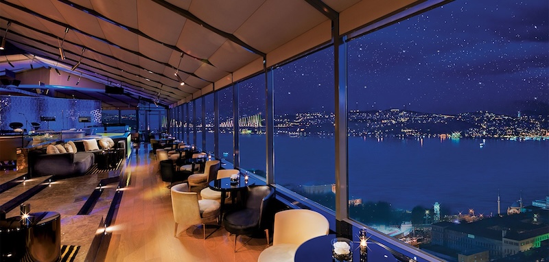 InterContinental Istanbul by IHG city lights bar