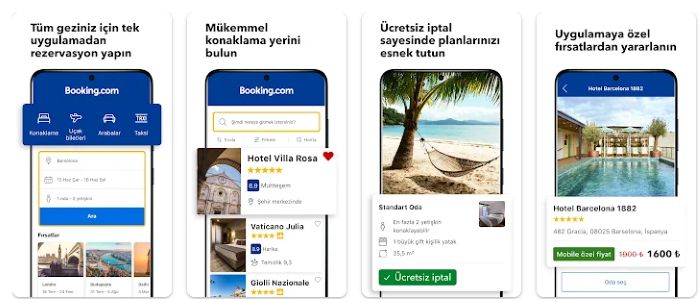 Booking.com uygulaması